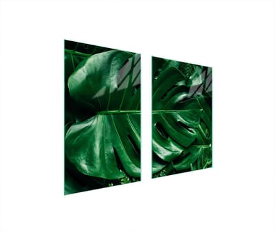 TMK ArtDeko Serie - Snijplank - Monstera Design - 65x52 cm - Gehard Glas