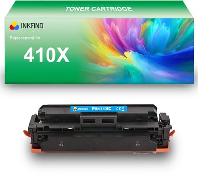 INKFIND 410X (CF411X) Cyaan tonercartridge compatibel met HP 410X (CF411X) tonercartridge Cyaan - 1-pack Cyaan