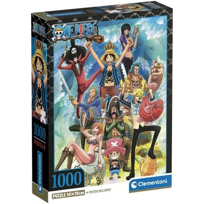 Clementoni - Puzzel - 1000 stukjes - One Piece - Anime - High Quality Series