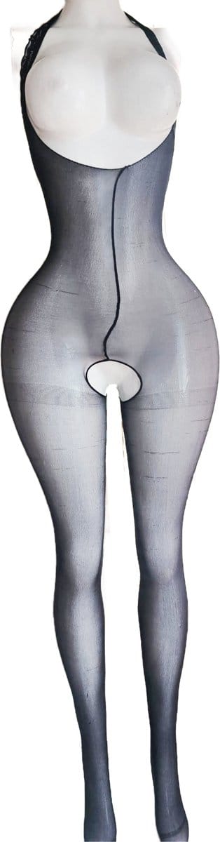 BamBella ® - Panty pak -Onesize - body suit - Dames - Onesize - Erotische jumpsuit van kant lingerie zwart