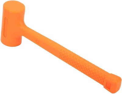 Dailygoods- Rubberen Hamer Schokbestendig - PVC Hamer - Terugslagvrije Hamer - Stalen Kern - 0,5 lb - Geschikt voor Petrochemie