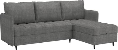 Lindhus-Sofa 3-zits - Opbergruimte - Grijze Stof