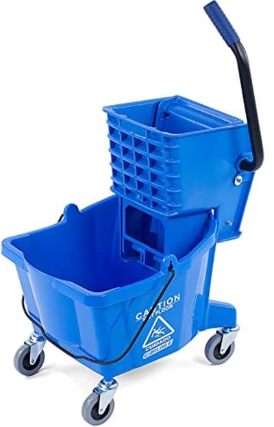 Dweilemmer met zijcentrifuge - 26 liter - Blauw