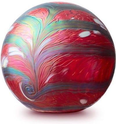 glas urn ornament, as bestemming, Elan line, bol vorm, groot, unieke urnen