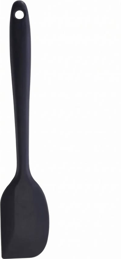 Siliconen Spatel Zwart - Hittebestendig - Vaatwasserbestendig - Groot - 27.5 cm - IXEN