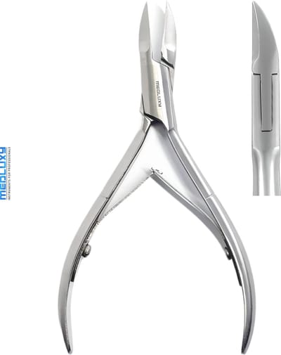 MEDLUXY® - Nageltang - Hoektang - 12 cm - 15 mm - Rechte bek - MP0527 (Nagelknipper, Side Cutter)