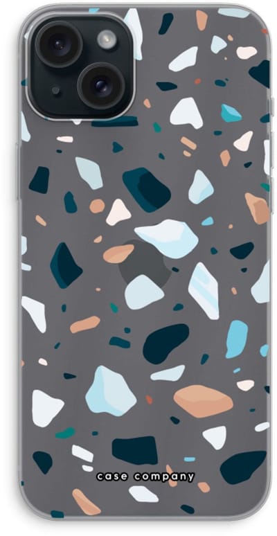 Case Company® - Hoesje geschikt voor iPhone 15 Plus hoesje - Terrazzo N°13 - Soft Cover Telefoonhoesje - Bescherming aan alle Kanten en Schermrand