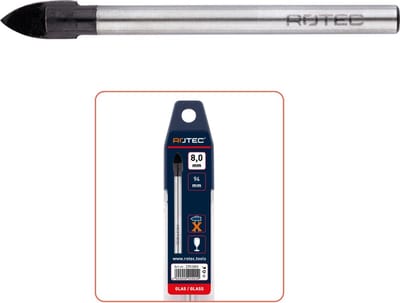 Rotec type 229 glasboor, Ø 3,0 x 65