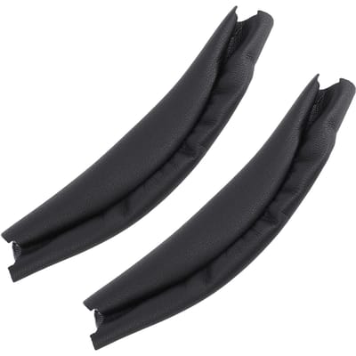 2 STKS Koptelefoon Hoofdband Pad Zacht Proteïne Leer DIY Koptelefoon Hoofd Top Kussen voor WH 1000XM4 WH 1000XM3 zwart