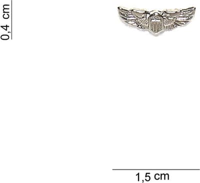 Embleem metaal US airforce pilot klein pin