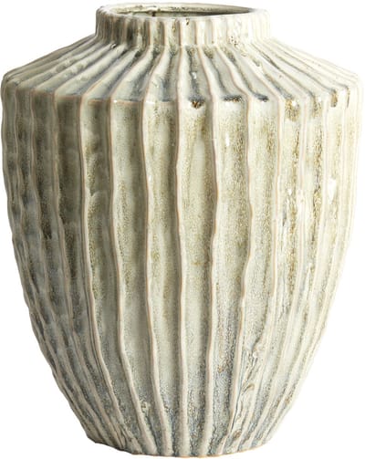 Light & Living TALEA vaas keramiek olijfgroen-crème – Ø32x40 cm