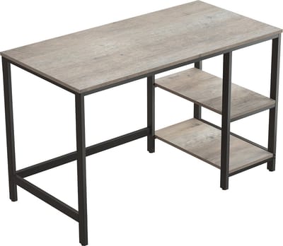 Bureau - Computertafel - Pc-tafel - bureautafel - Kantoorbureau - Grijs / Zwart