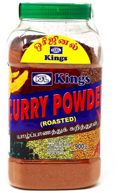 Curry Poeder Geroosterd 900 g – Aromatische Indiase Kruidenmix voor Pittige Gerechten, Curry’s, Sauzen en Marinades – Hoogwaardige Kwaliteit, Grote Verpakking met Kajal Sticker