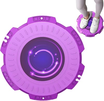 Buikspier Trainer - Twister Board - Lichaamsvorming - Schokabsorberend Design - 28 cm Diameter - Paars