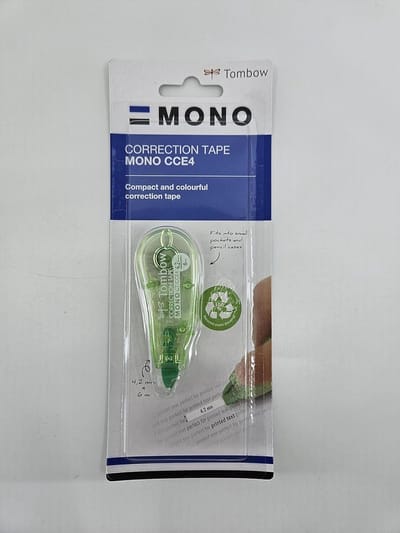 SnelShoppen - Mini Correctieroller 4,2 mm x 6 m - Transparant Groen - Perfect voor School, Werk en Thuis - Geschikt voor Rechts- en Linkshandigen - Ge
