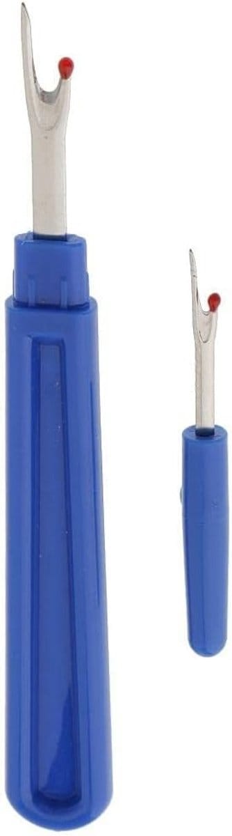 Set van 2 Naadopeners met Plastic Handvat voor Handnaaien en Stikwerk, Blauw