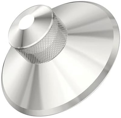 Vinyl Schijfgewicht Glansstabilisator voor Platenspelers - 380 g Roestvrijstalen Stabilisator met Zachte Bekleding