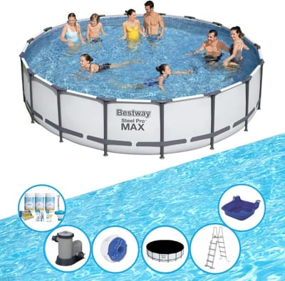 Bestway Zwembad Steel Pro MAX - Met accessoires - 549x122 cm