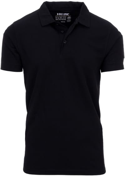 101 INC - Tactical polo Quick Dry (kleur: Zwart / maat: L)