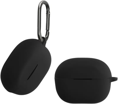 kwmobile Hoes geschikt voor Anker Soundcore P3i - Siliconen cover voor oordopjes in zwart