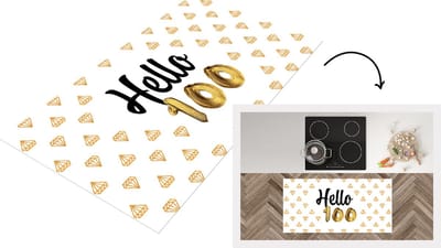 Keukenloper - Loper keuken - Design - 100 jaar - Diamant - 120x60 cm - Keukenloper vinyl