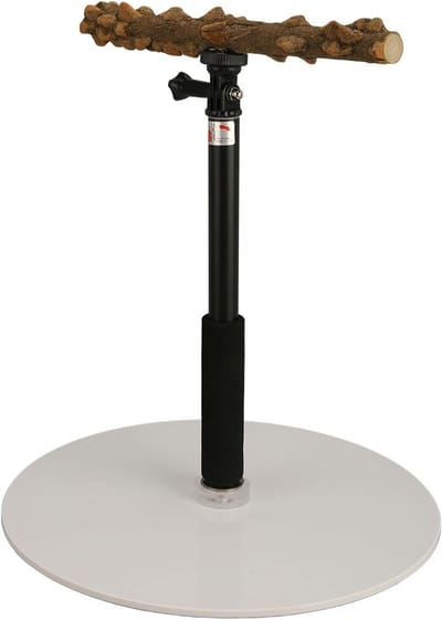 Verstelbare Vogelzitstok van 30-95 cm, Draagbare en Afneembare Parrot Training Perch, Stevige Speelstandaard voor Vogels