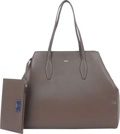 JOOP! Leren Schoudertas Sofisticato 1.0 Anela Shopper Falcon Donkerbruin