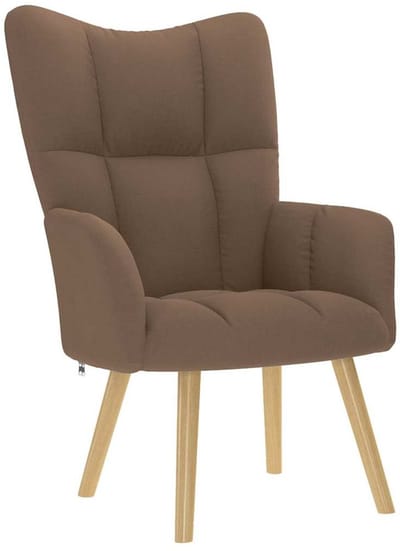 vidaXL - Relaxstoel - stof - bruin
