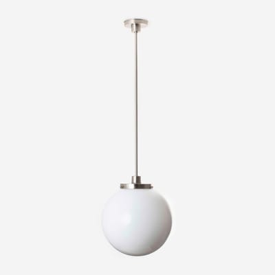 Hanglamp Bol Ø 30 20's Matnikkel - Art Deco Trade