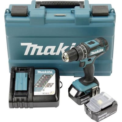 Makita DHP482RFE Accu-klopboor/schroefmachine 18 V 3.0 Ah Li-ion Incl. 2 accu's, Incl. lader