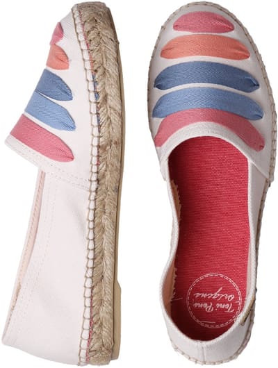 Platte espadrilles voor dames met linten | ROSE-CM