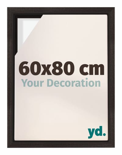 Your Decoration - Baklijst 60x80 cm - Eiken Donker - Baklijst voor Canvas - MDF - Lyon