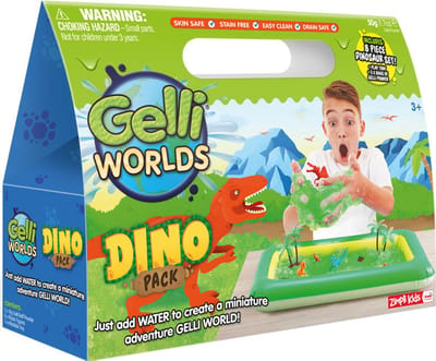 Zimpli Kids dino speelset Gelli Worlds - avontuurlijk speelgoedpakket.