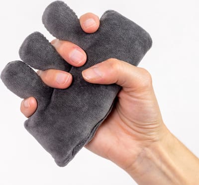 Vinger contractuur kussentje of handrol : voor vingers, 13 x 8,5 cm