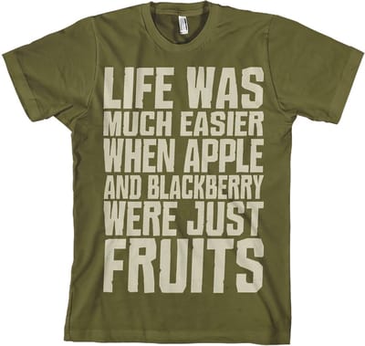 Hybris Life Was Easier... T-shirt olijfgroen