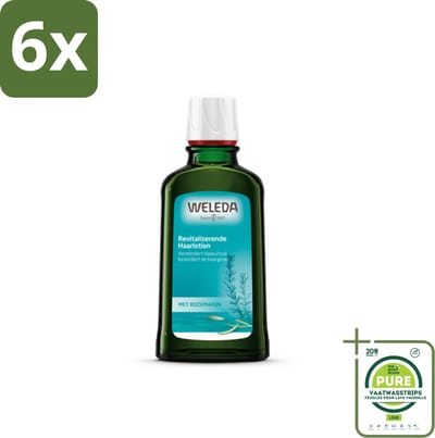 WELEDA - Haarlotion - Rozemarijn - 100 ml - Voordeelverpakking - 6 stuks - Haaruitval - Haargroei stimuleren
