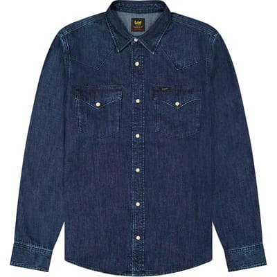 Lee Western Regular Fit Overhemd Met Lange Mouwen Blauw L Man