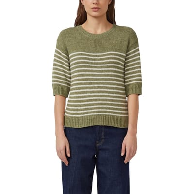 s.Oliver  Pullover Shortsleeve Dark Green Taglia: 34 | Maglioni a maglia Outlet | Donna | Verde