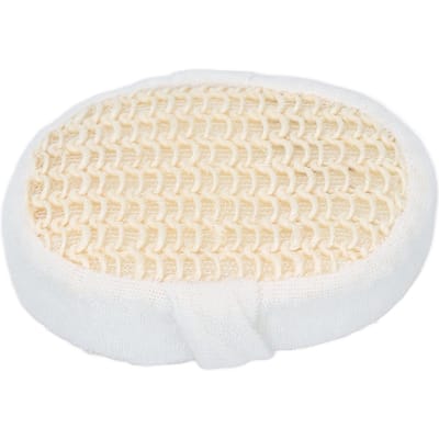 Huidexfoliërende Body Scrubber Huishoudelijk Mannen Vrouwen Vezel Douche Bad Reinigingsspons Pad beige