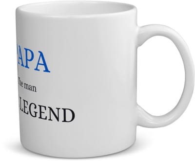 Akyol - papa the man the legend koffiemok - theemok - Papa - cadeau papa - cadeau - verjaardag papa - vaderdag - 350 ML inhoud