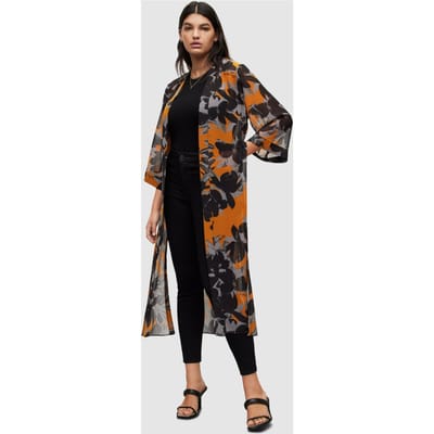 AllSaints Carine Alessandra Ki Citrus Orange Size: 6 | Light Jackets Outlet | Dames | Zwart