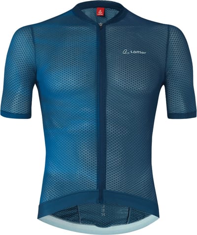 Loeffler fietsshirt korte mouwen M Bike Jersey FZ Fresh Air Navy - Blauw