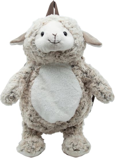 Cute since 1999 - Knuffel Rugzak - Lammetje Rugzak - Boekentas kleuter - Mode rugtas voor meisje van 3jaar - 42x25cm