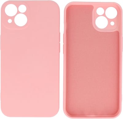 Hoesje Geschikt voor de iPhone 13 - Fashion Color Backcover Telefoonhoesje - Roze