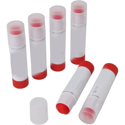 6 Stuks Tempera Verfstiften Kinderen Draaibaar Sneldrogend Pastel Bulk Peuter Klaslokaal Kunstbenodigdheden Rood rood