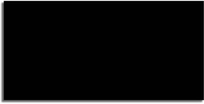 KitchenArt - Pure Black Spatscherm - 90x45 cm - Spatscherm Achterwand Keuken - Spatwand Keuken
