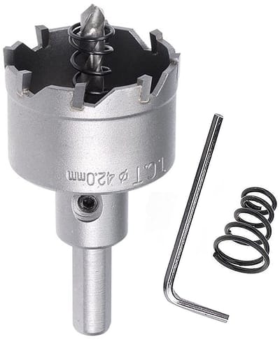 NTH products- Gatsnijder Heavy Duty - Gatzaagset - Hoogwaardig Staal - Diameter 42 mm - Opening Diepte 28 mm - Scherpe Tanden - Gatzaag