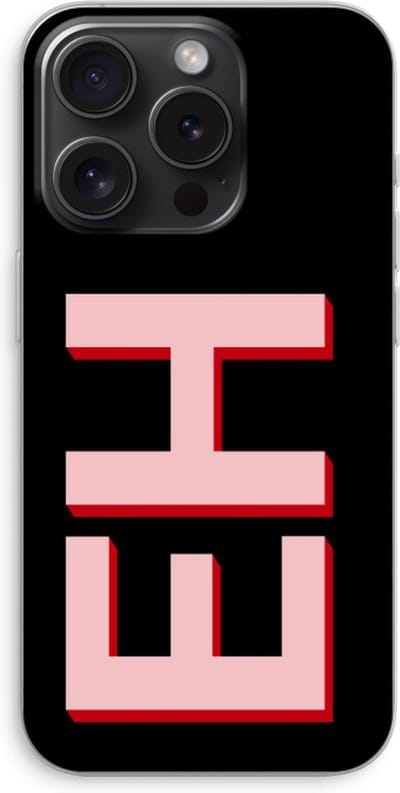 Gepersonaliseerd - Case Company® - Hoesje geschikt voor iPhone 15 Pro hoesje - Monogram - Soft Cover Telefoonhoesje - Bescherming aan alle Kanten en Schermrand