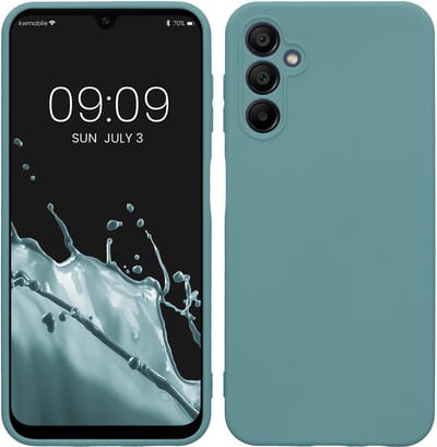 kwmobile telefoonhoesje geschikt voor Samsung Galaxy A14 5G - Hoesje voor smartphone - Precisie camera uitsnede - In Arctische nacht