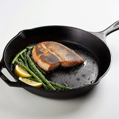 Skillet Gietijzer 12 Inch - Skillet gietijzer - Skillet gietijzer bqq - Gietijzeren pannen - Gietijzeren braadpannen - Skillet pan - Skillet bbq